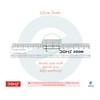 5 x 15cm/150mm/6” DOMS Zoom Clear Plastic Strong Broad Rulers