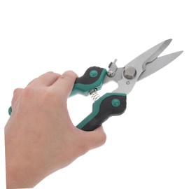 Gadpiparty 1Pc Light Green Electronic Scissors Labor Saving Scissors for Home Gardening Horticulture High Hardness Blades Safety Lock Comfortable Grip