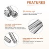 DTGN 1/4-20x1/2" Socket Head Cap Screws Bolts, 25Pcs 304 Stainless