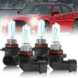 NSDXCT Fit For Dodge Charger (2016-2022) Headlight Bulbs, 9005 High Beam+9005 Low Beam Light Bulbs Combo, 300% Brightness High Performance, Plug and Play, Pack of 4