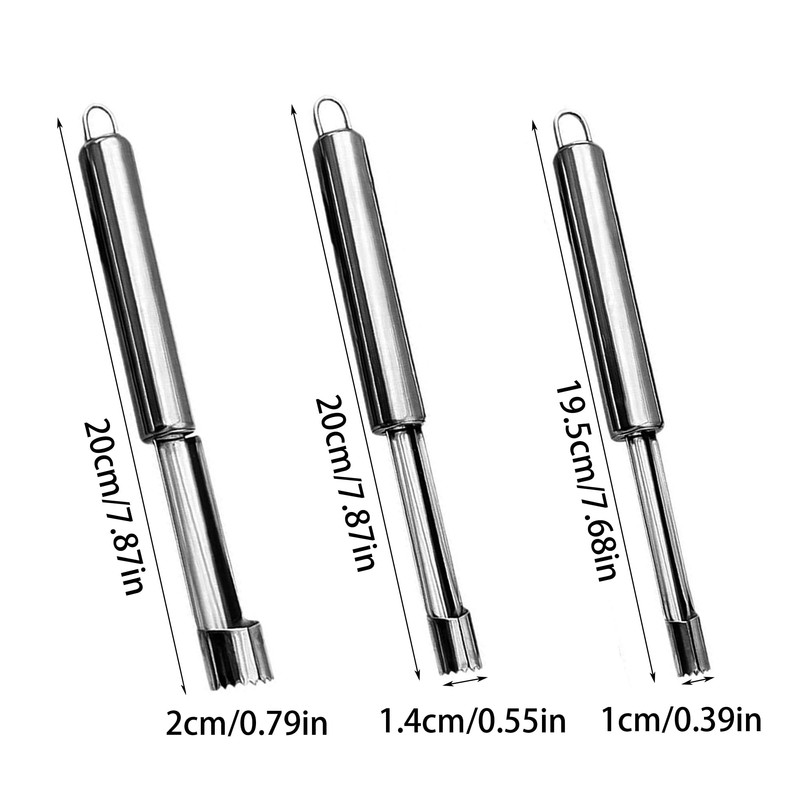 3 pieces, apple corer, fruit corer, apple corer remover, apple