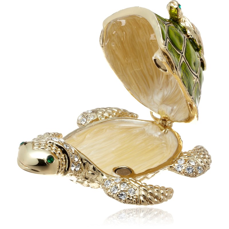 PIEARTH 231-1 Parent-child Turtle Jewelry Box, Zinc Alloy