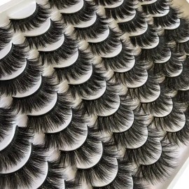 30 Pestañas Postizas 3d Magnéticas Negro 6 Estilos 10-20mm                                                                                            