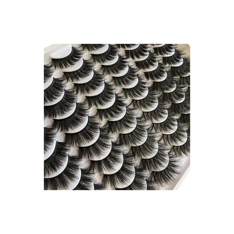 30 Pestañas Postizas 3d Magnéticas Negro 6 Estilos 10-20mm