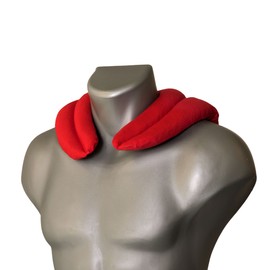 Johanniskern Neck Pillow with Chambers Organic Fabric Red - Neck Pillow - Heat Cushion for Neck