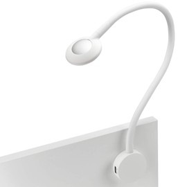 JUNKER Lighting Luce 12 V LED Caravan Light Reading Light Bed Light with Flexible Light Arm, 2x USB Ports and Touch Sensor without 33 Watt Transformer