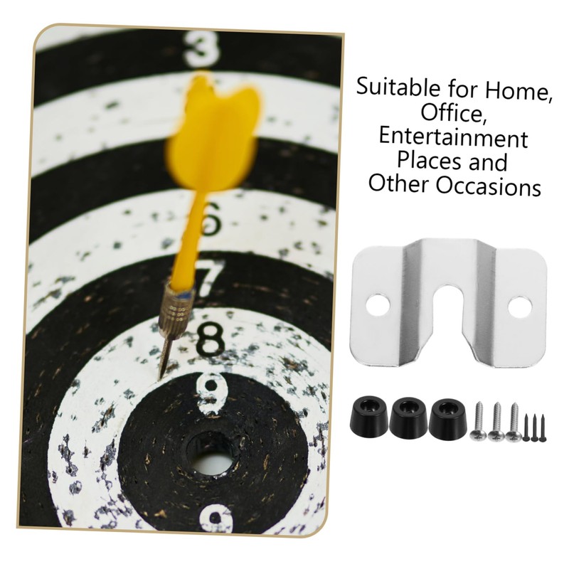 Operitacx Dartboard Hardware Kit Wall Mount Bracket Screws Hooks Brackets