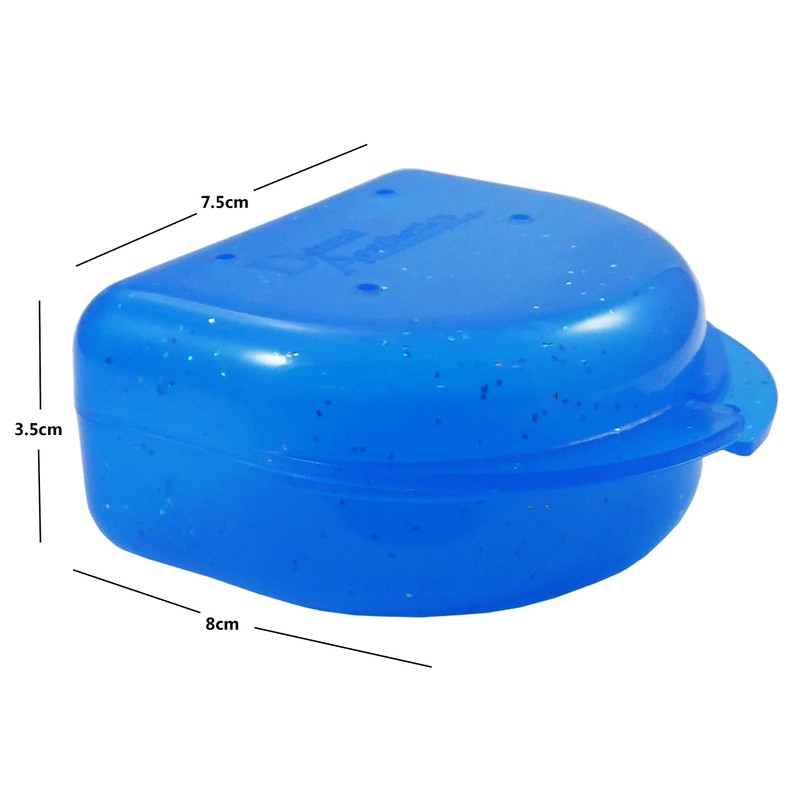 Glitter Gumshield Case - Mouthguard Box for Ortho Retainers, Sports