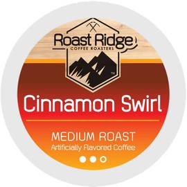 Roast Ridge Single Serve Coffee Pods for Keurig K Cup Brewers, Cinnamon Swirl , Medium Roast, 100 Count