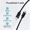 Mcbazel 80Gbps Ultra-Fast for Thunderbolt 5 Cable with up to