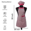 Yellow Weaves™ Cotton Kitchen Apron with Cap Combo Set of