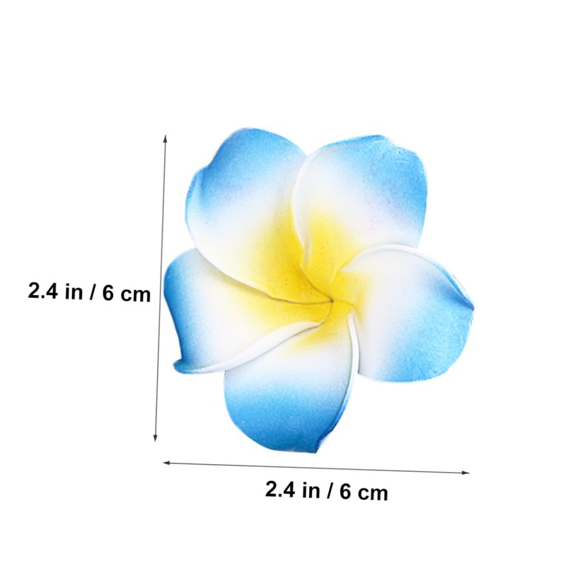 GRIRIW Flower Fake Wedding Decor 100pcs 6cm Plumeria Artificial Flowers