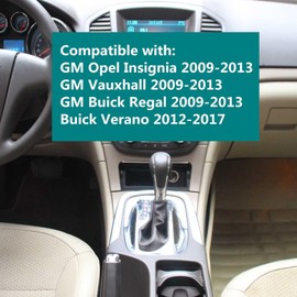 NLQR Automatic Gear Shift Knob Fit for Buick Verano Compatible with GMC Opel Insignia Vauxhall Regal 2009 2010 2011 2012 2013 2014 2015 2016 2017 Car Gear Shifter Knob Cover Head Handle Lever