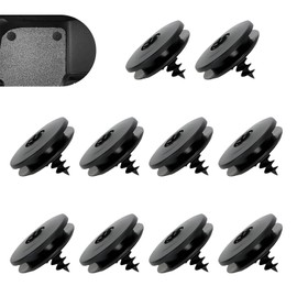 Dogary 10 PCS Car Floor Mat Retainers, Car Carpet Clamps, Anti-Slip Car Mat Clips Holder Clamps for Fastening Car Carpet,Suitable for Car Truck SUV RV Van (Black)