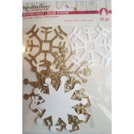 Recollections Winter Frost Diecuts 12 Pc - Snowflakes