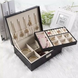 Yotsuba Jewellery Box - Elegant Jewelry Organiser for Women and Girls, Perfect Christmas and Valentine's Day Gift Idea (White)