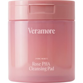 Veramore Rose PHA No-Wash Eye Makeup Remover Cleansing Pads, 70 Sheets, 1 Pack