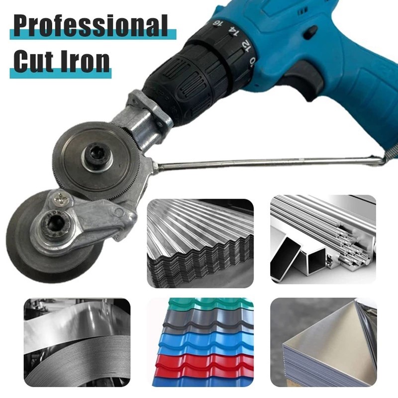 AUNMAS Electric Drill Conversion Plate Cutter, Electric Drill Scissors DIY