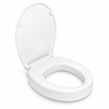 Raised Toilet Seat for Seniors, 3" Height, Heavy Duty Slow