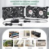 Wathai 120mm x 4 Dual Ball Computer Fan 110v -