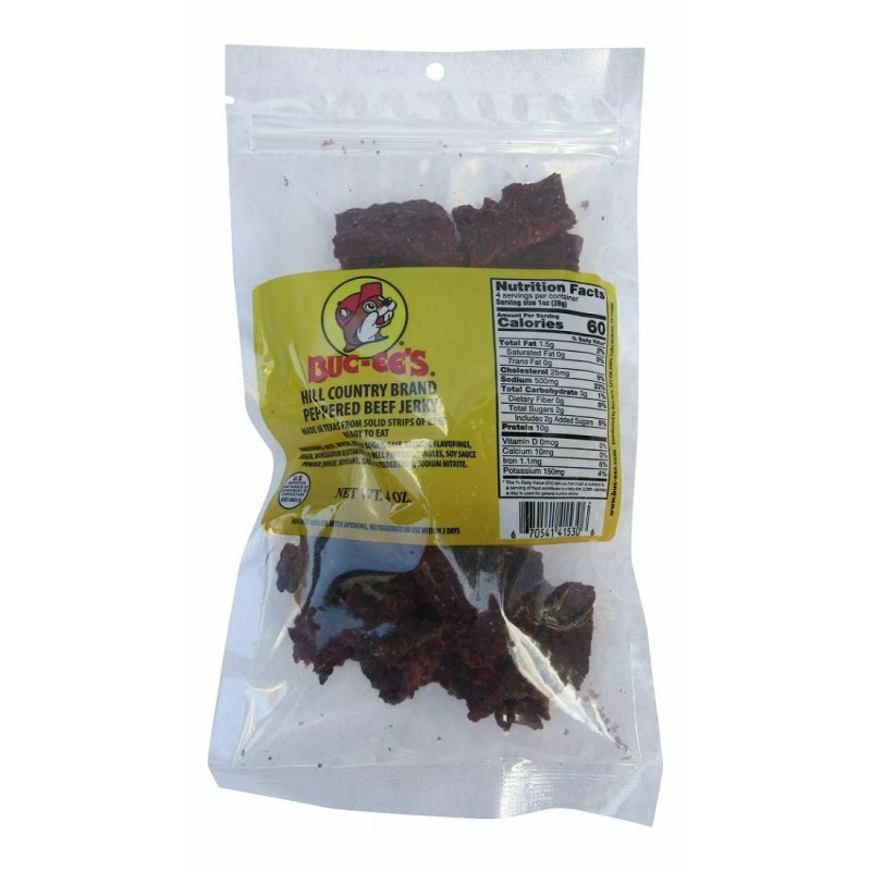 Buc-ee's Texas Hill Country Brand Peppered Beef Jerky in Resealable