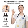 Dacawin Spring Floral Apron for Women with Pockets Flowers Summer