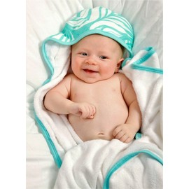 Unbranded Luxury Bamboo Baby- Oversized Hooded Towel & Washcloth- Sized for Infant Toddler