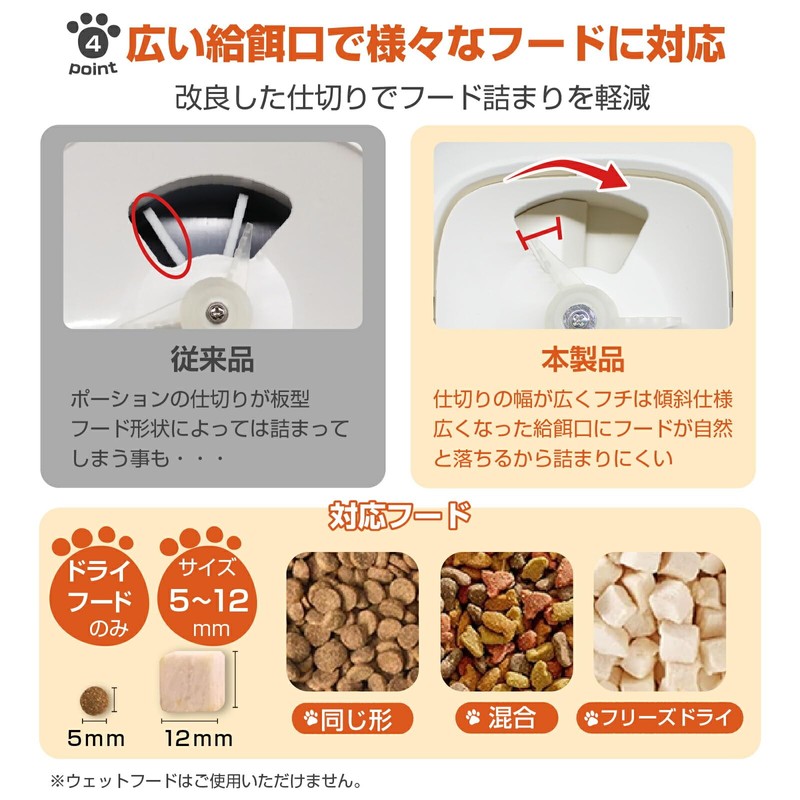 penefa Automatic Feeder for Cats, Medium and Small Dogs, Timed