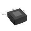 PATIKIL 2.6"x2.6"x1.2" Paper Soap Box with Window, 40 Pack Homemade