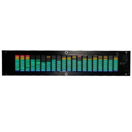 RGB Voice Activated LED Pickup Rhythm Light, Professional Acrylic Shell Dual Channel DSP 15 Band Digital Equalizer Sound Control Ambient