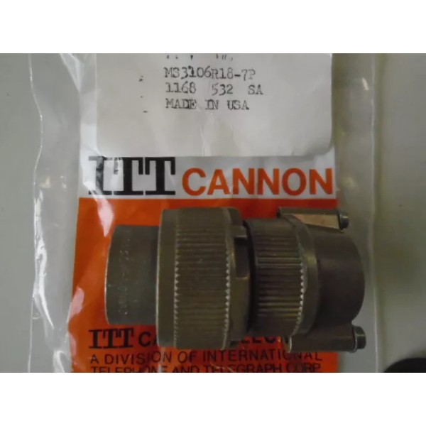 CANNON 1 EA NOS CANNON SINGLE PIN ELECTRICAL PLUG CONNECTOR