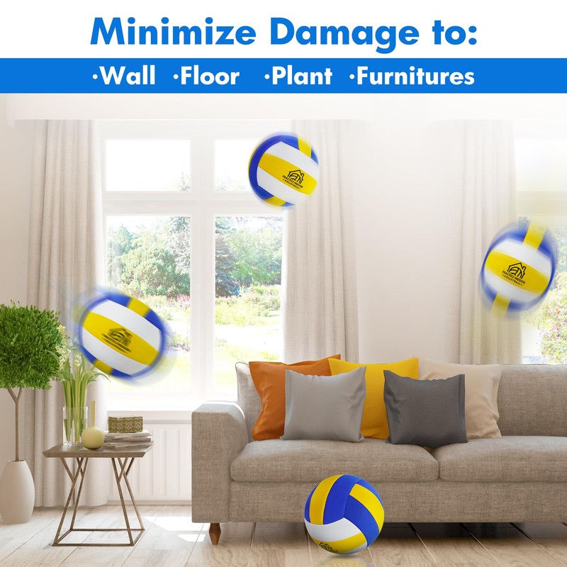Soft Indoor Volleyballs for Practicing Inside House Silent Pain-free