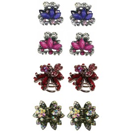 Set of 8 Metal Hair Claws, Combo 2 Sizes. Mini Hair Claws Small Hair Claws U864175-0580-8d3