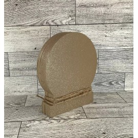 Agape Gifts Designs AGD Christmas Decor - Silent Night Snow Globe Chunky Wood Shaker