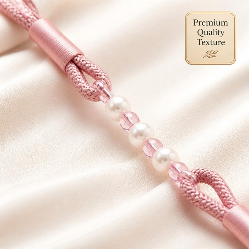 Pink Pearl Curtain Tie Backs, Curtain Tie Backs with Bead,