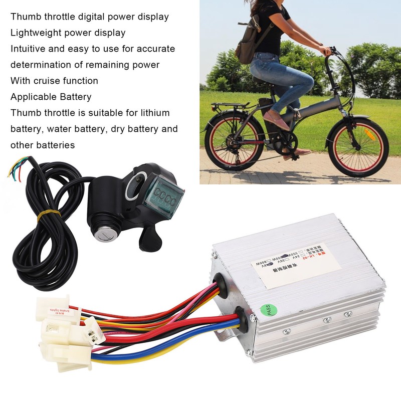 48V 500W Electric Bike Controller Thumb Throttle Set Electric Bicycle