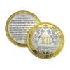 MYRECOVERYSTORE Silver & Gold 1-60 Years Alcoholics Anonymous Medallion AA