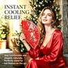 VerdeBlomm 2Pcs Handheld Fans | ‌‌Floral Pattern‌ Hand Held Fan