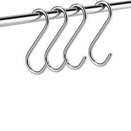 PARENCE. - Set of 13 Metal S Hooks - 3 Sizes (10cm, 6cm, 3.5cm) - Multipurpose for Kitchen, Bathroom, Garden and Storage