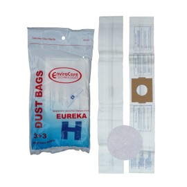 EnviroCare Replacement Vacuum Bags for Eureka H Canisters 6 bags and 6 Filters