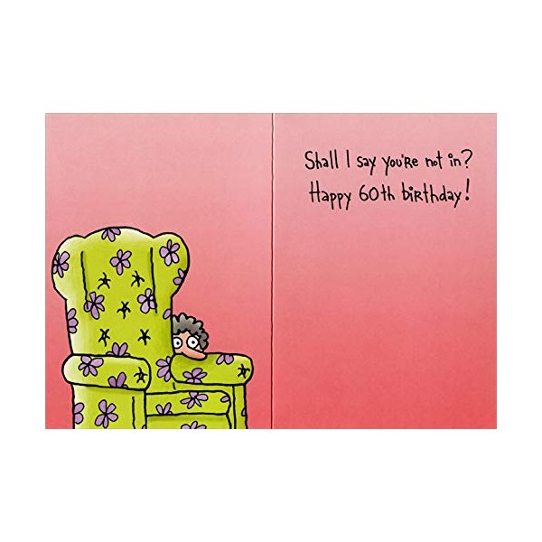 60th Birthday Has Arrived Oatmeal Studios Funny/Humorous 60th Birthday Card