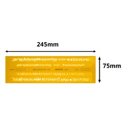 Aristo AR5305 ISO Standard Lettering Stencil 0.35/0.5 mm