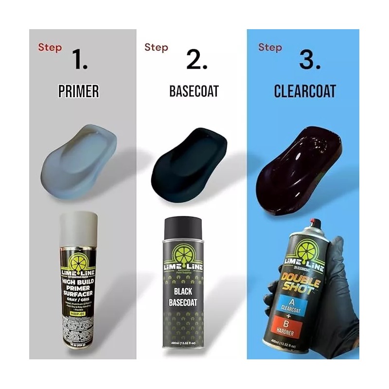 LiME LiNE High Gloss 2K Clearcoat Aerosol Can - 2