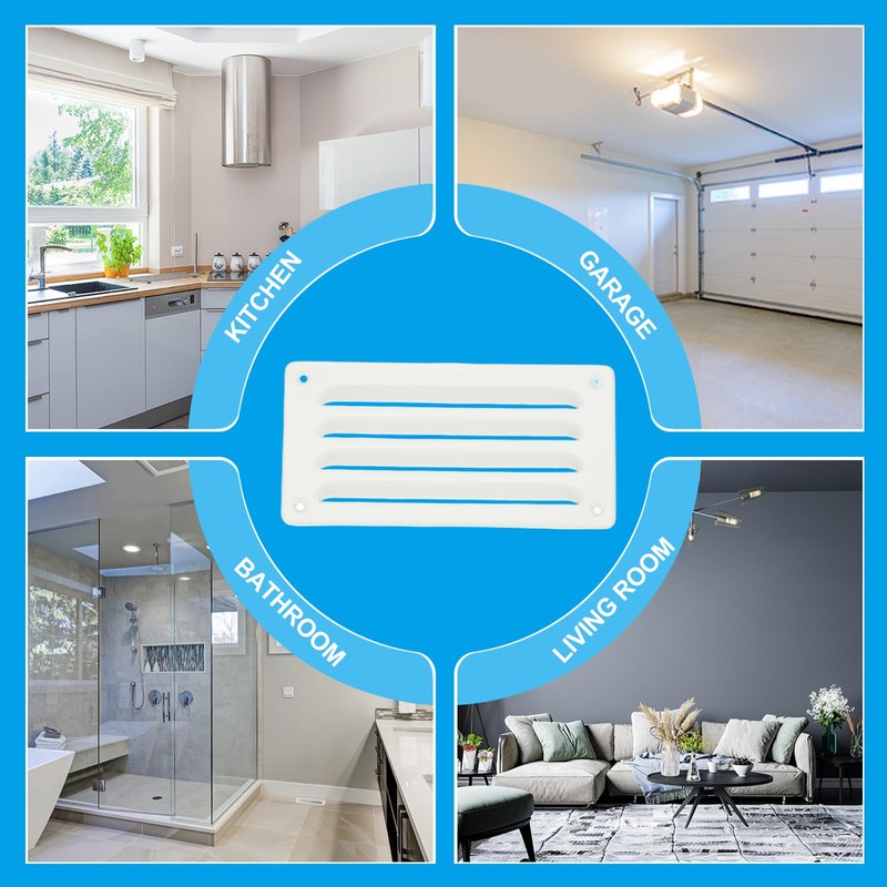 PATIKIL 7x3.5 Inch Aluminum Vent Cover, Screen Air Grille Ventilation