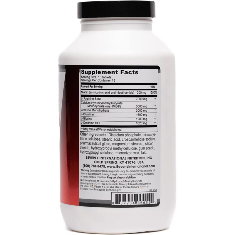 Clinically Dosed Muscle Synergy - 240 Unflavored Tablets for Peak