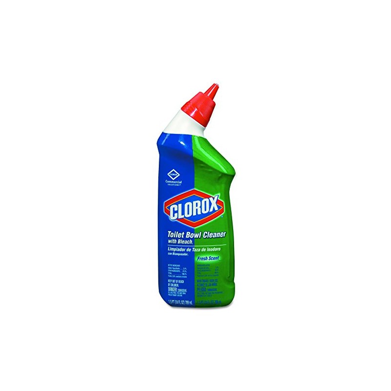 Clorox 00031CT Toilet Bowl Cleaner with Bleach, Fresh, 24oz Bottle