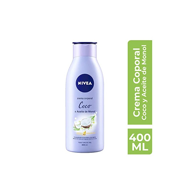 NIVEA Crema Corporal Humectante Senses Coco y Aceite de Monoi
