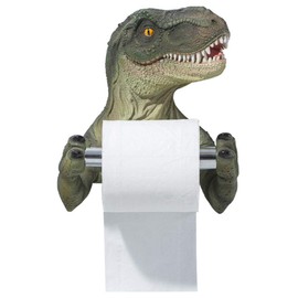 FUYU 3D Dinosaur Holding Roll of Toilet Tissue Wall Mounted Toilet Paper Holder Rack