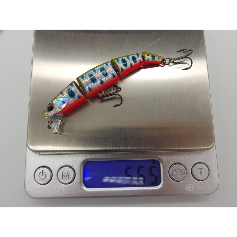 momolures Trout Lures Qatro Jointed 70S 5.7g Sinking for Brown