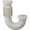 Plumb Pak PP21250 Flex 'N Fix J Bend, 1-1/2" or 1-1/4" inlet , White